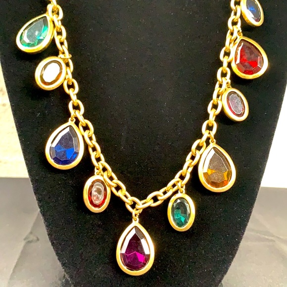 Multicolored Gemstone Necklace & Earring Set - Picture 2 of 4